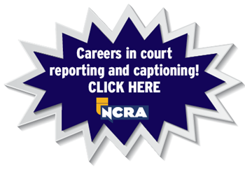 NCRA A to Z button-Careers in court reporting _captioning_with logo