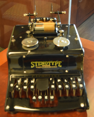 Stenotype steno machine