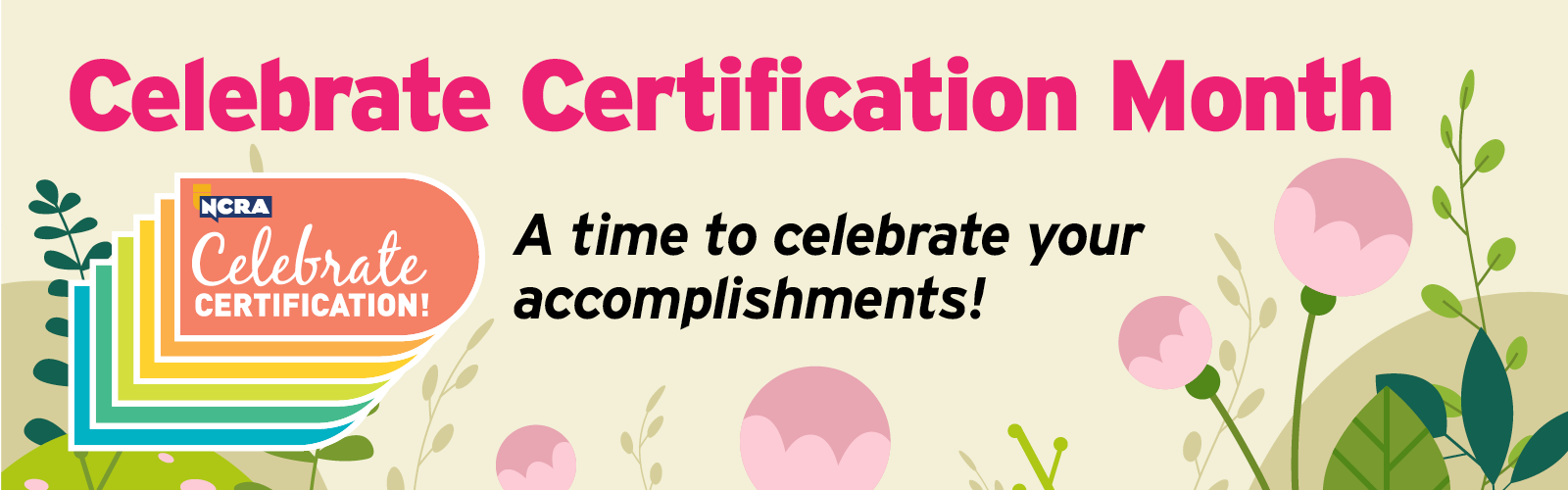 Celebrate Certification Month Banner