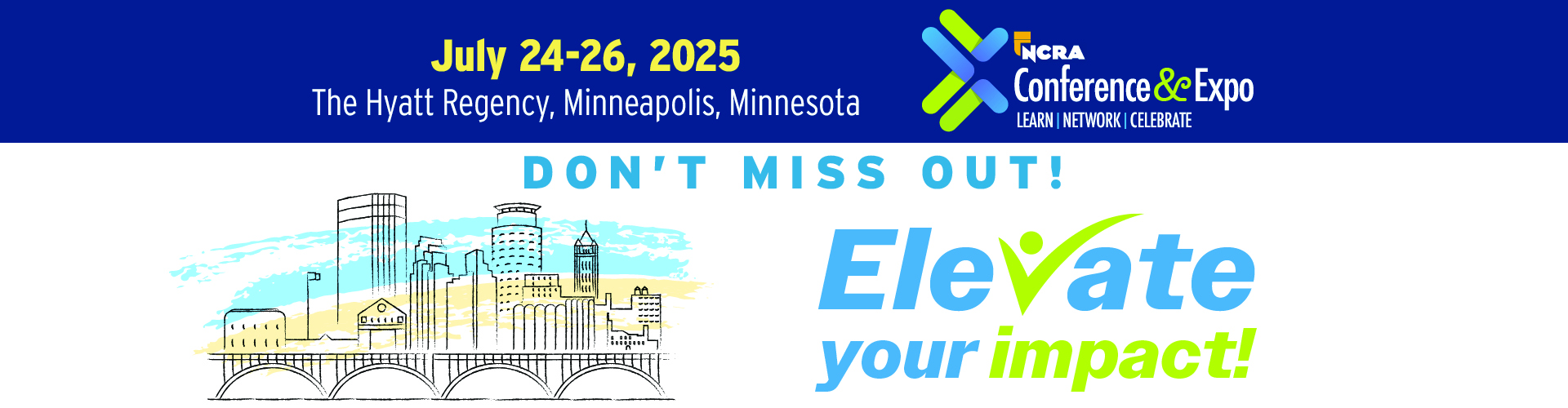 Conference website banner