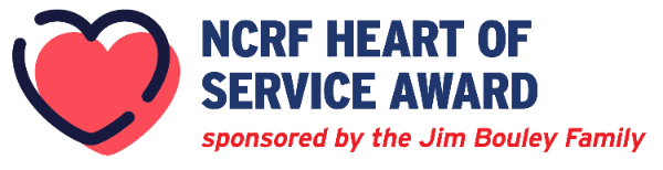NCRF Heart of Service Award banner
