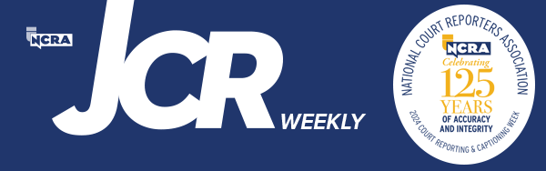 JCR Weekly newsletter banner