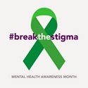 Mental health awareness ribbon